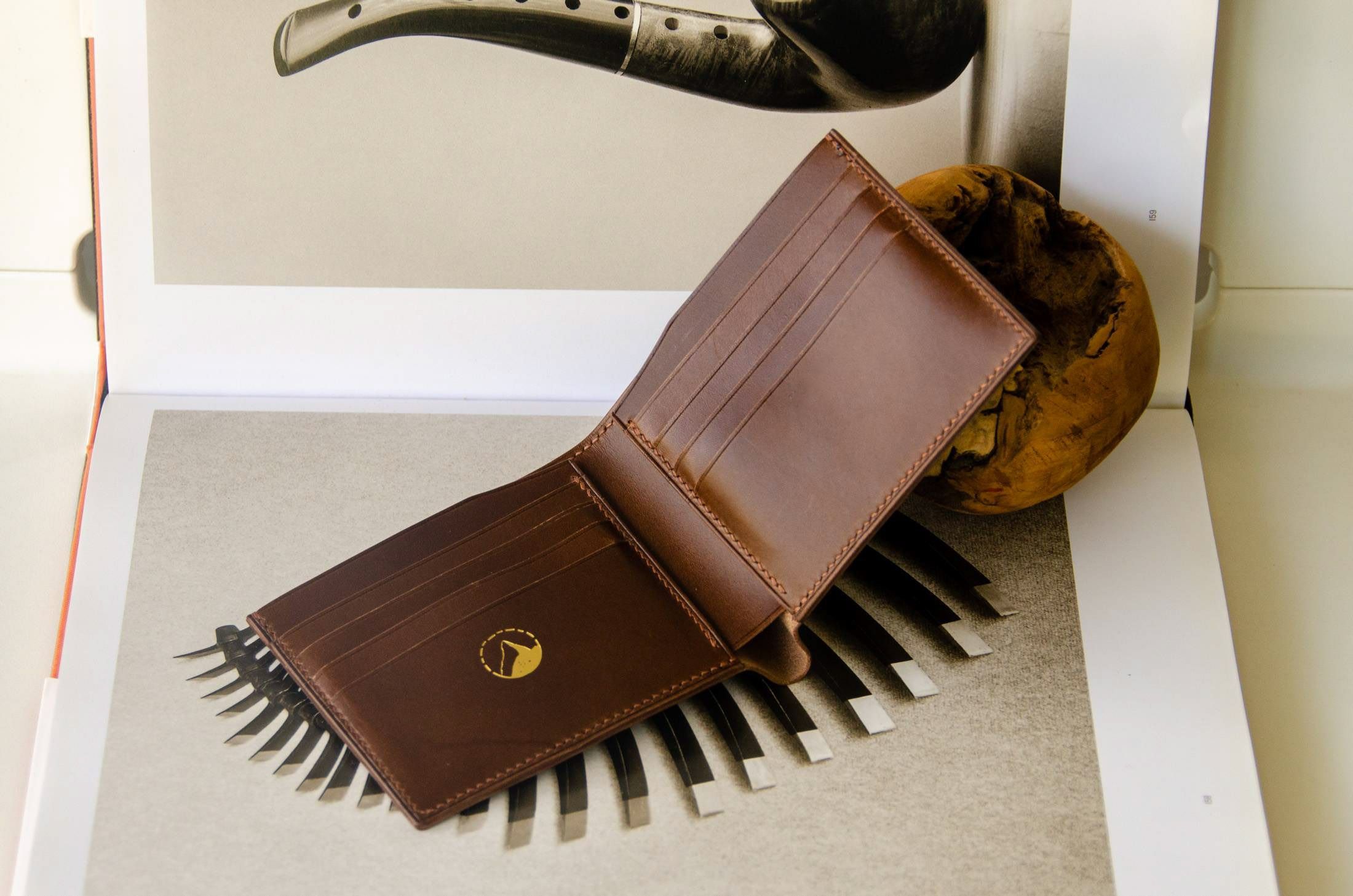 Bifold Wallet in Walnut Buttero
