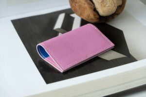 Rahvin Luxury Cardholder in Pink Goatskin